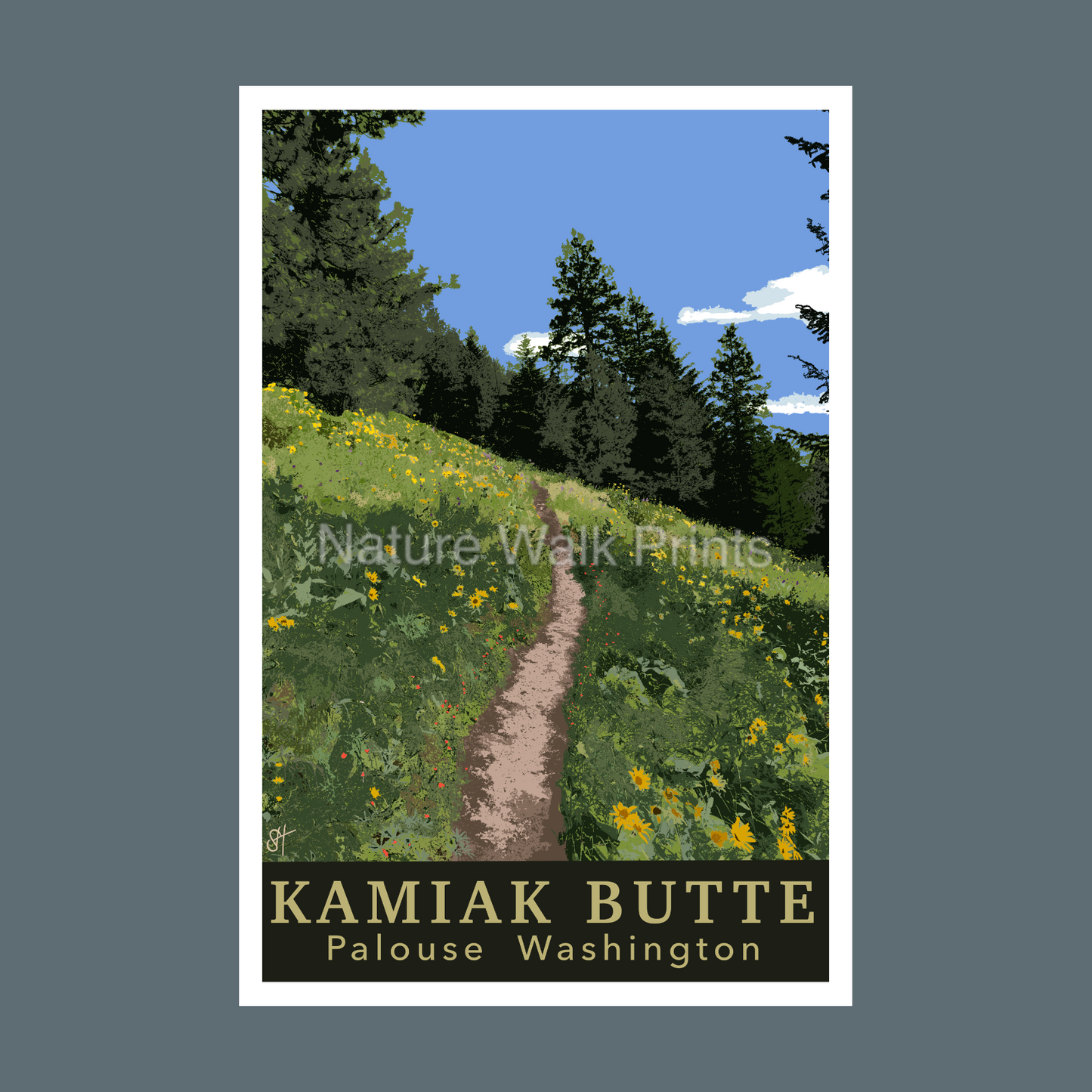 Kamiak Wildflowers Magnet