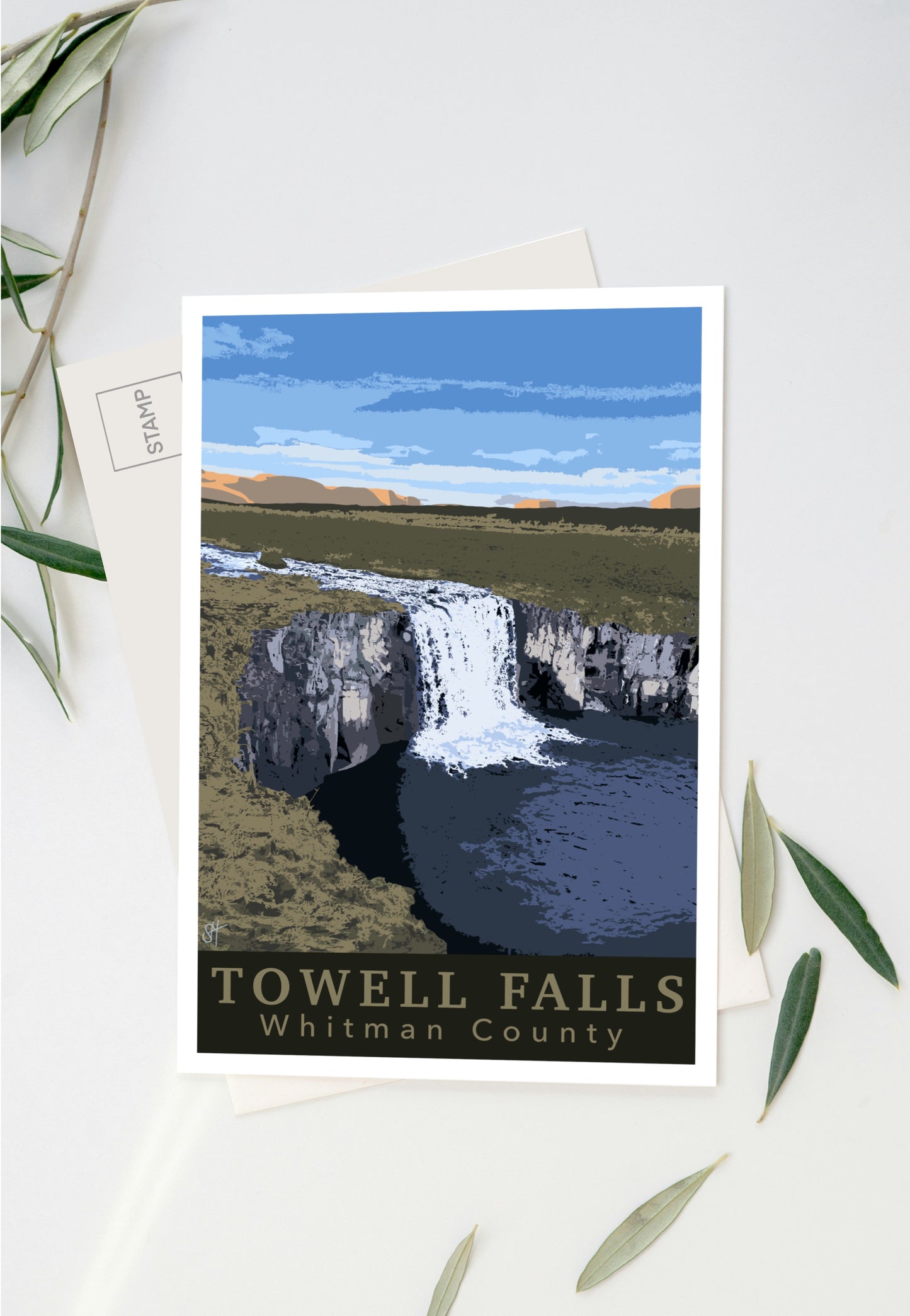 Towel Falls Postcard