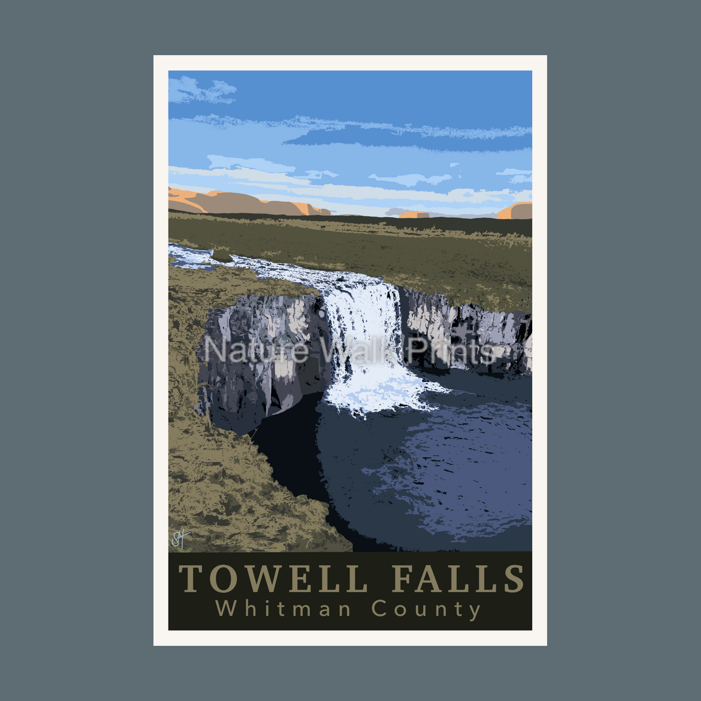 Towel Falls Postcard