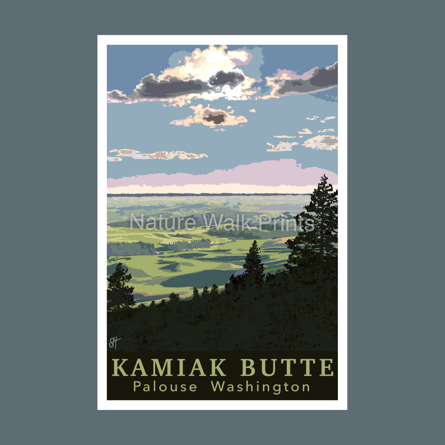 Kamiak Landscape 12"x18" Poster