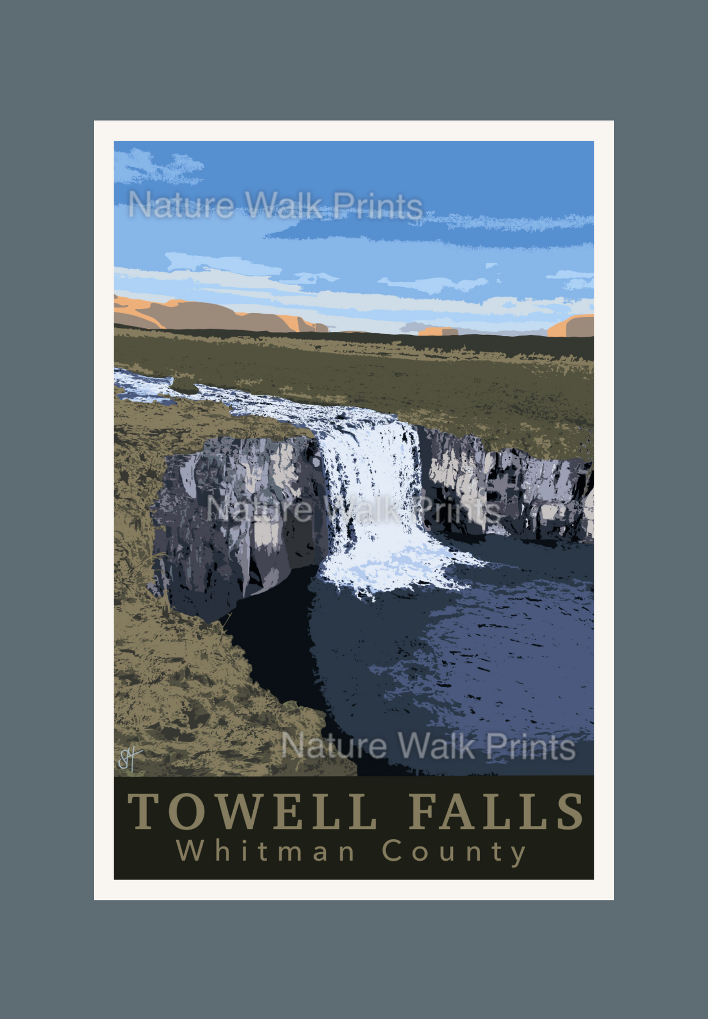 Towell Falls Sticker