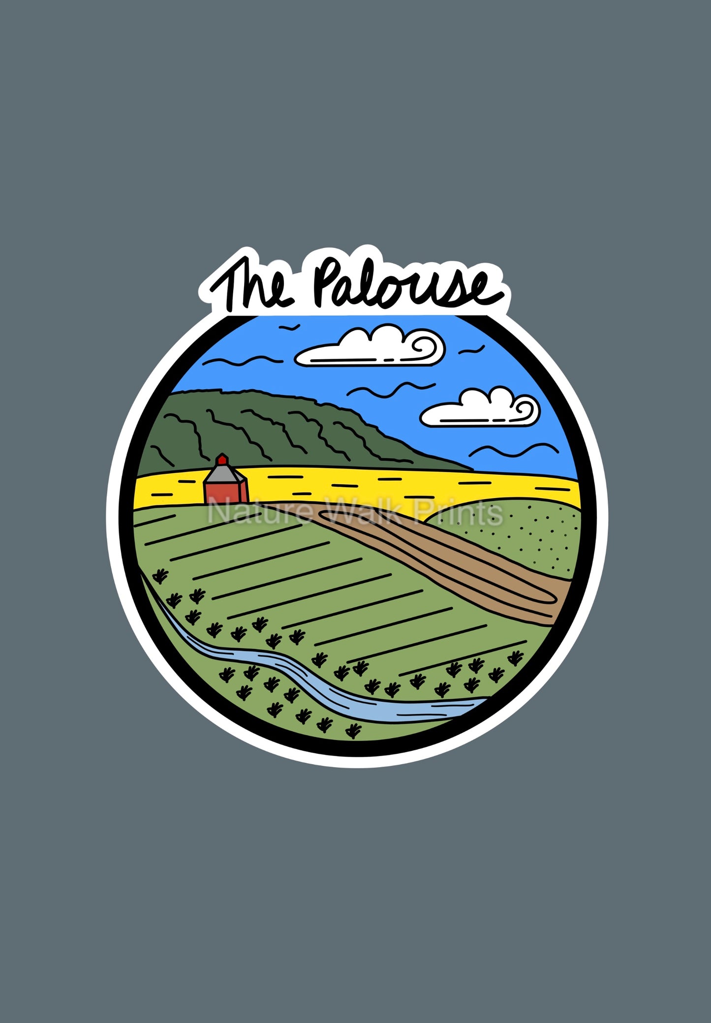 Palouse Barn Sticker